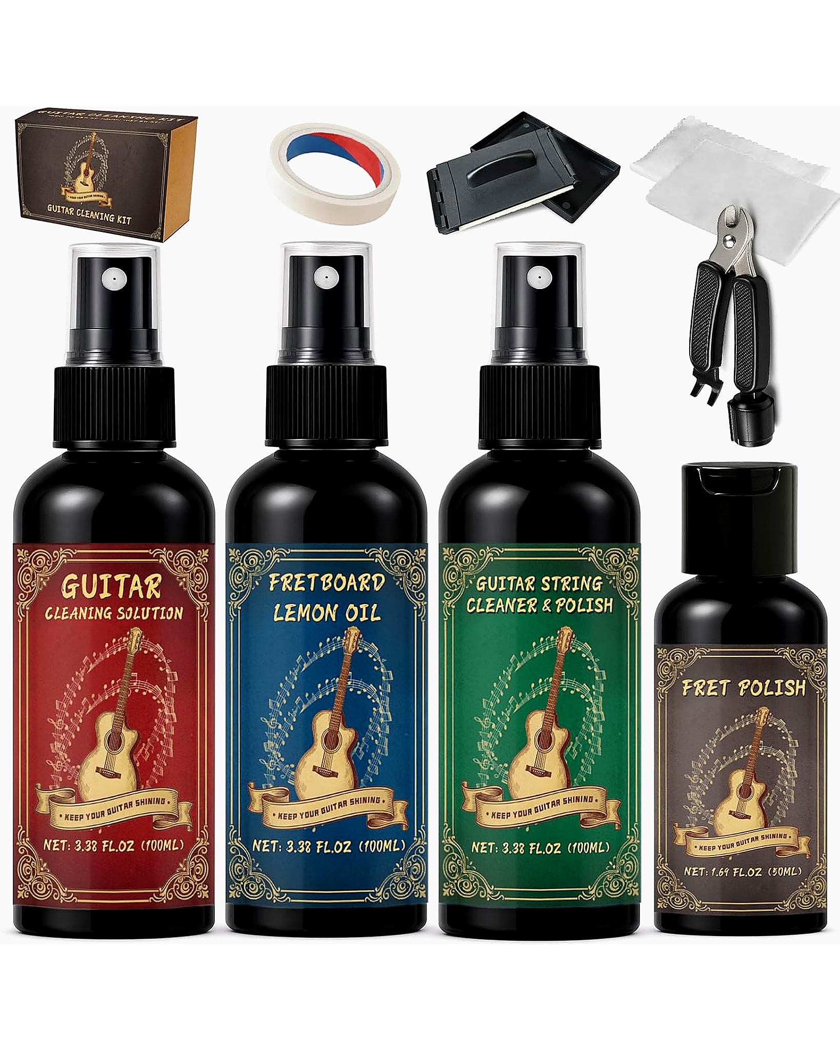 Kit d’entretien pour guitare